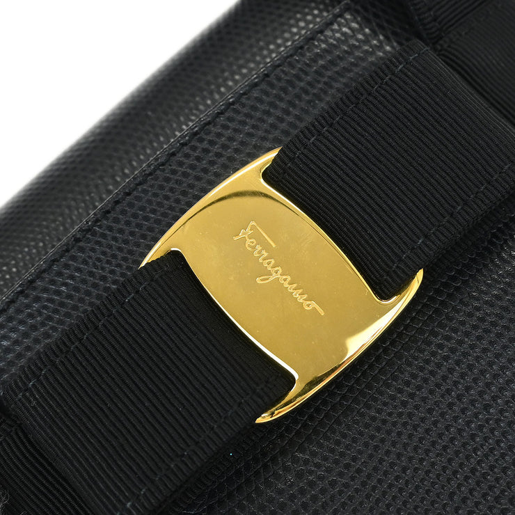 Salvatore Ferragamo Black Vara Bow Handbag BA216161 115709
