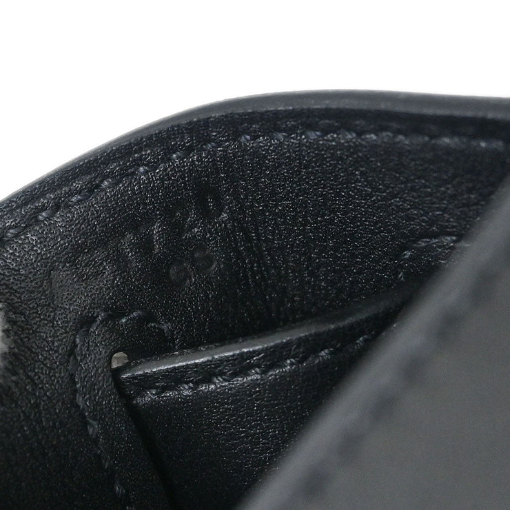 Hermes Black Toile De Camp Cavalcadour Kelly 32 Sellier Handbag AST720 GS 115714