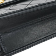Chanel Black Lambskin 2way Handbag 115716