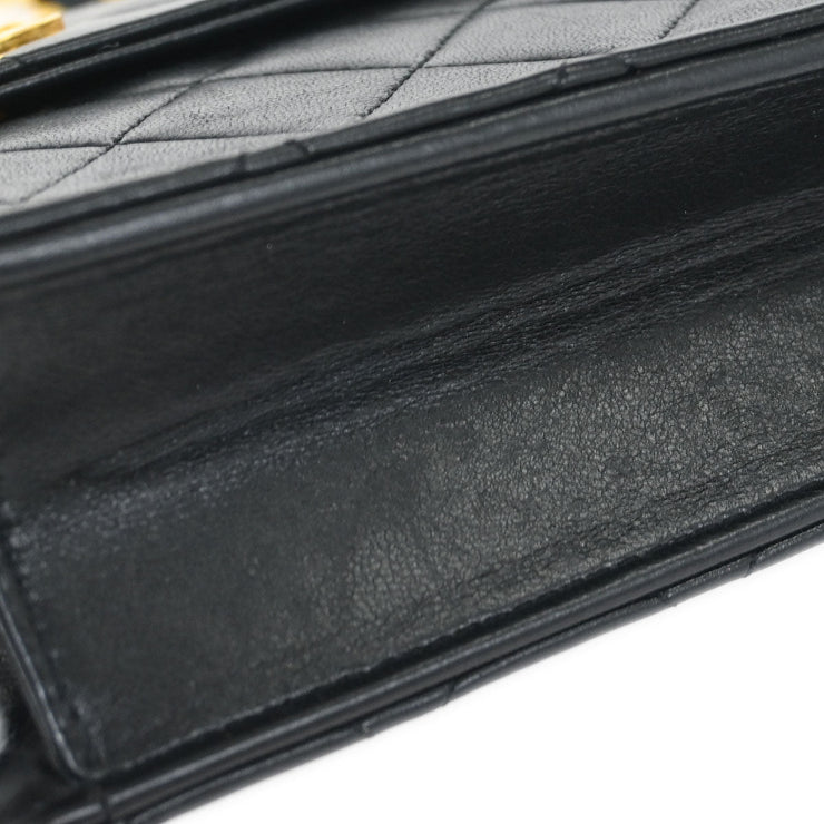 Chanel Black Lambskin 2way Handbag 115716