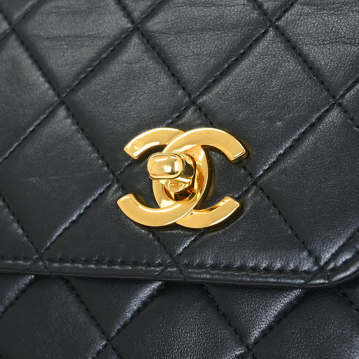 Chanel Black Lambskin 2way Handbag 115716