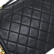Chanel Black Lambskin 2way Handbag 115716