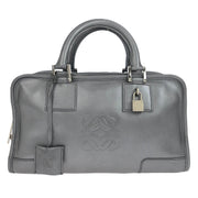 Loewe Silver Lambskin Amazona 28 Handbag 070402 115719