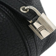 Hermes Black Taurillon Clemence Picotin Lock 18 PM Handbag C AM 010 UH 115728