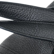 Hermes Black Taurillon Clemence Picotin Lock 18 PM Handbag C AM 010 UH 115728