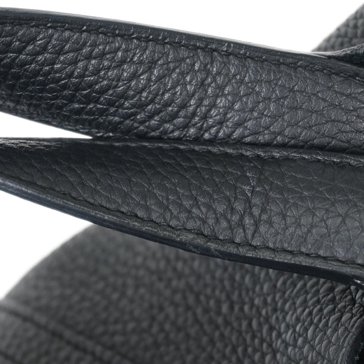 Hermes Black Taurillon Clemence Picotin Lock 18 PM Handbag C AM 010 UH 115728