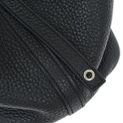 Hermes Black Taurillon Clemence Picotin Lock 18 PM Handbag C AM 010 UH 115728