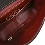 Chanel Black Lambskin Classic Square Flap Shoulder Bag 20 115729