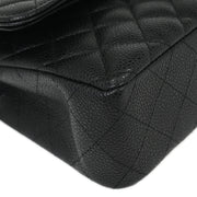 Chanel Black Calfskin Small Classic Double Flap Shoulder Bag 115730