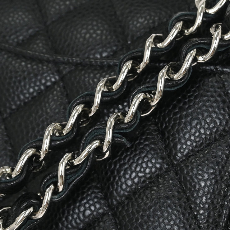 Chanel Black Calfskin Small Classic Double Flap Shoulder Bag 115730