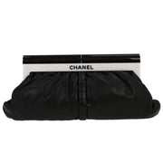 Chanel Black Lambskin Clutch Bag 115733