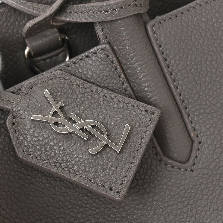 Saint Laurent Gray Cabas Rive 2way Shoulder Handbag VLR400413.1115 115736