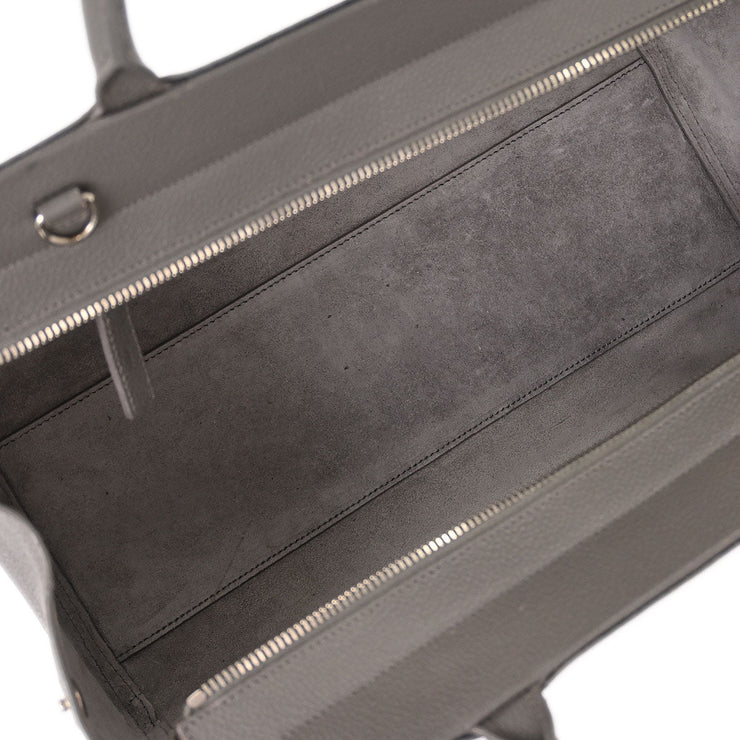 Saint Laurent Gray Cabas Rive 2way Shoulder Handbag VLR400413.1115 115736