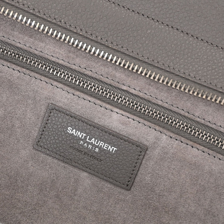Saint Laurent Gray Cabas Rive 2way Shoulder Handbag VLR400413.1115 115736