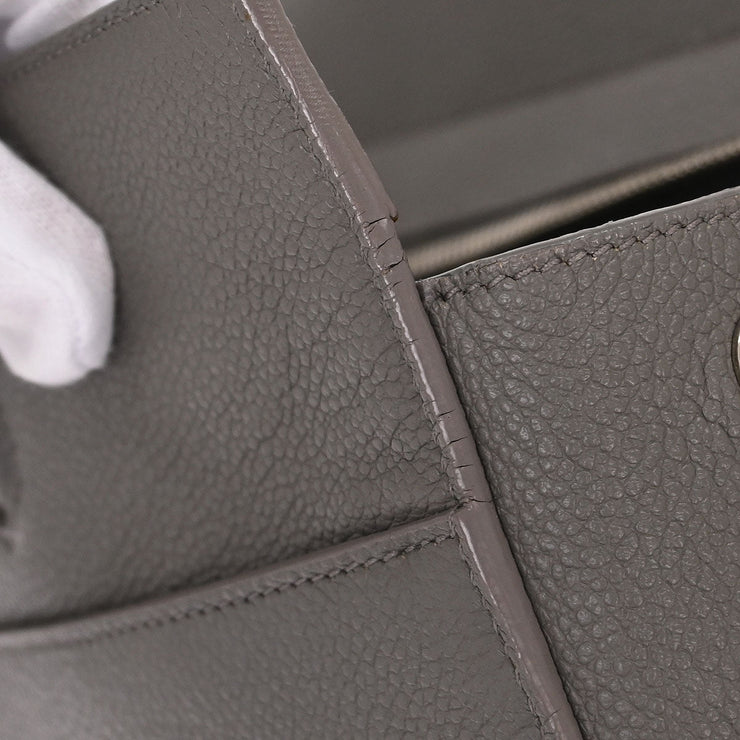 Saint Laurent Gray Cabas Rive 2way Shoulder Handbag VLR400413.1115 115736