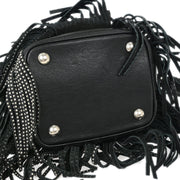 Saint Laurent Black Emmanuelle Fringe Shoulder Bag GT.357603.1115 115737