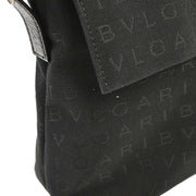 Bvlgari Black Canvas Logomania Handbag LAEGEA 115738