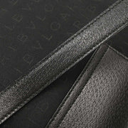 Bvlgari Black Canvas Logomania Handbag LAEGEA 115738