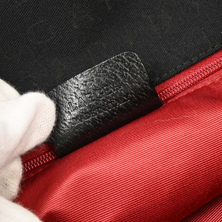 Bvlgari Black Canvas Logomania Handbag LAEGEA 115738