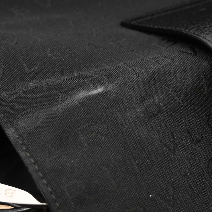 Bvlgari Black Canvas Logomania Handbag LAEGEA 115738