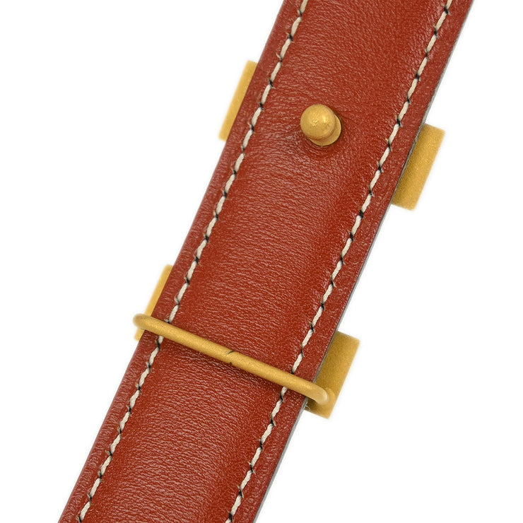 Hermes Black Box Calf Constance Reversible Belt #80 Small Good  Square:A 16 115740