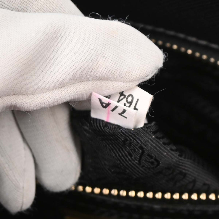 Prada Black Leather Galleria 2way Tote Handbag BN1801 7/A 164 115741