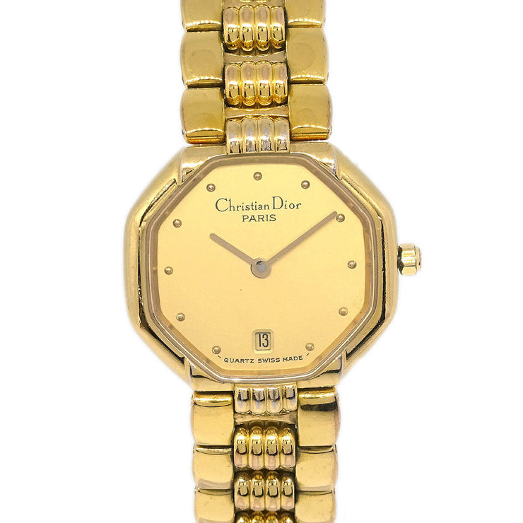 Christian Dior Octagon 48.153 Quartz Watch Gold 115750