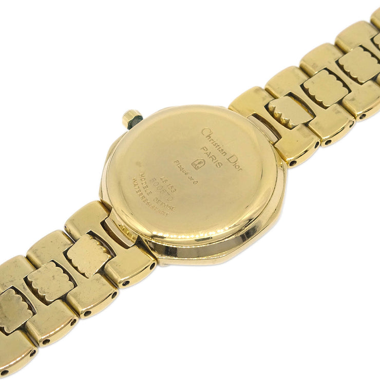Christian Dior Octagon 48.153 Quartz Watch Gold 115750