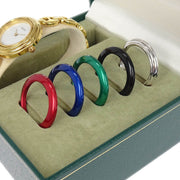 Gucci 11/12.2 Change Bezel Chameleon Quartz Watch SS 115756