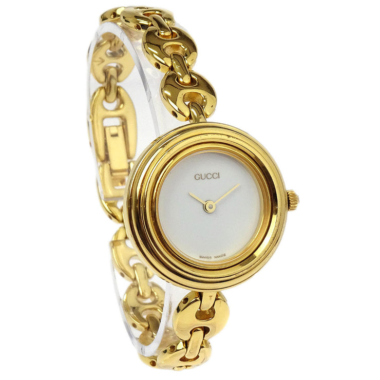 Gucci 11/12.2 Change Bezel Chameleon Quartz Watch SS 115756