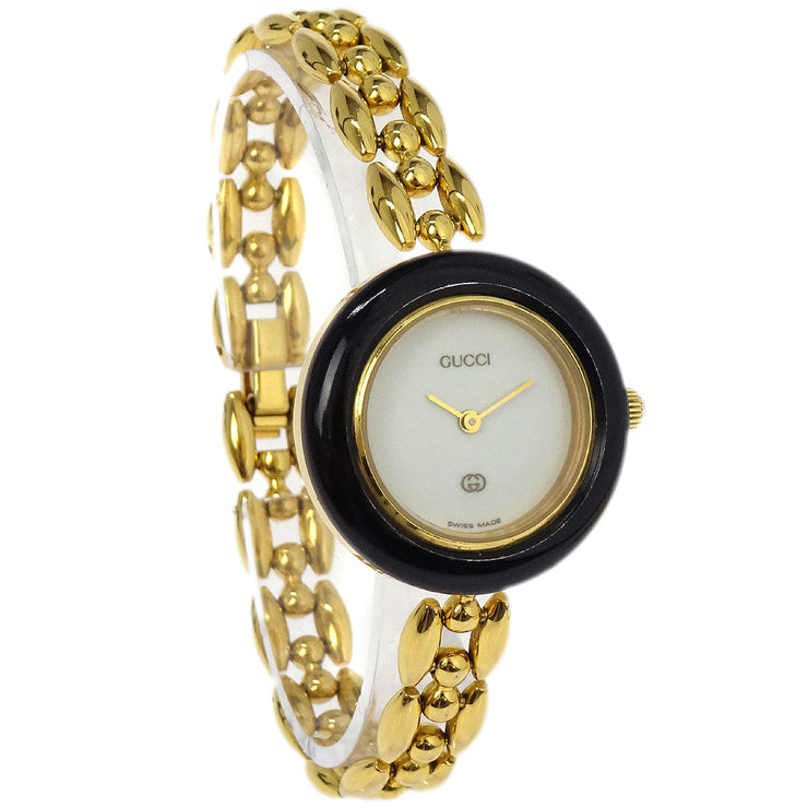 Gucci 11/12 Change Bezel Chameleon Quartz Watch SS 115759