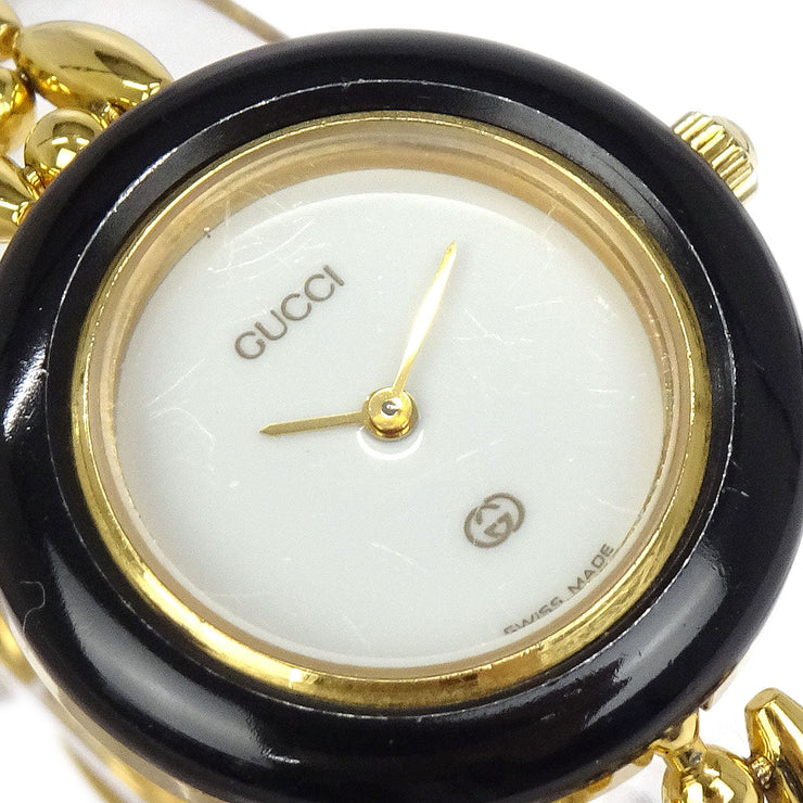 Gucci 11/12 Change Bezel Chameleon Quartz Watch SS 115759