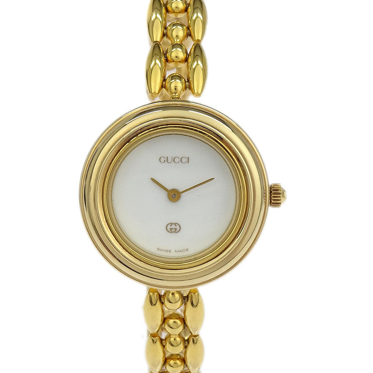 Gucci 1100-L Change Bezel Chameleon Quartz Watch SS 115760