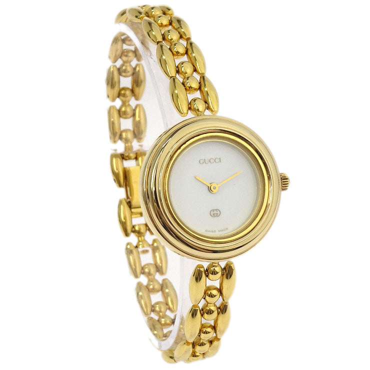Gucci 1100-L Change Bezel Chameleon Quartz Watch SS 115760