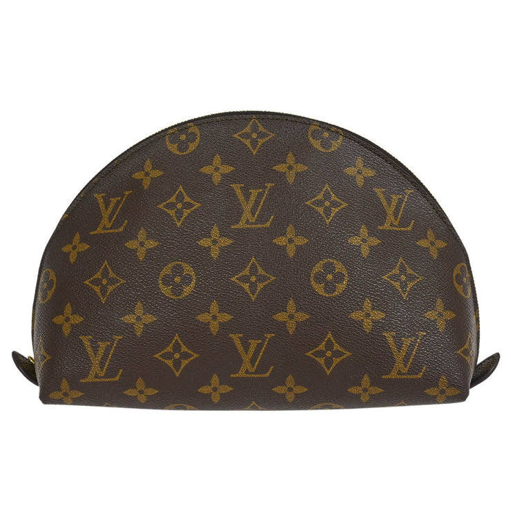 Louis Vuitton Monogram Trousse Demi Ronde Cosmetic Pouch M47520 TH0033 115767