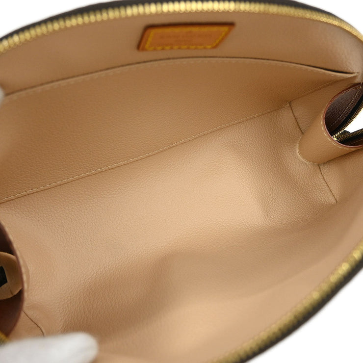 Louis Vuitton Monogram Trousse Demi Ronde Cosmetic Pouch M47520 TH0033 115767
