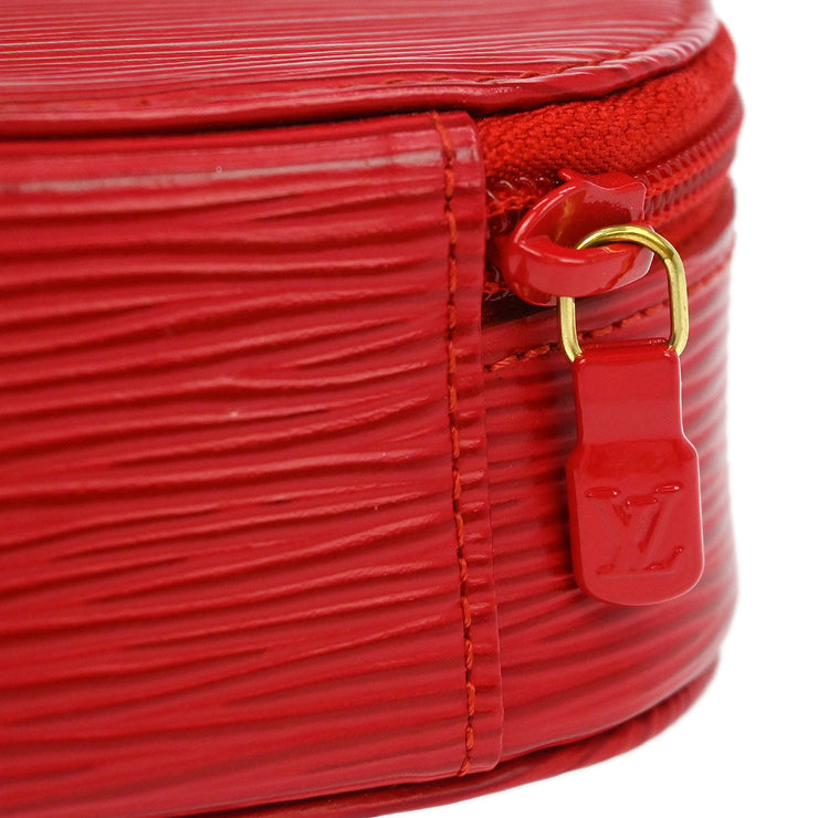 Louis Vuitton Red Epi Ecrin Bijou 10 Jewelry Case Pouch M48217 115769