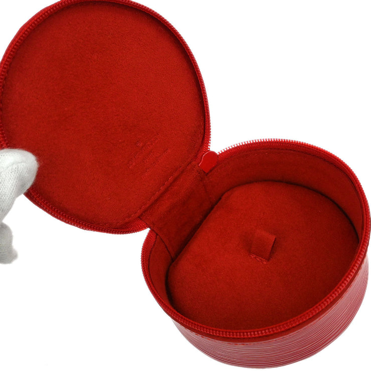 Louis Vuitton Red Epi Ecrin Bijou 10 Jewelry Case Pouch M48217 115769