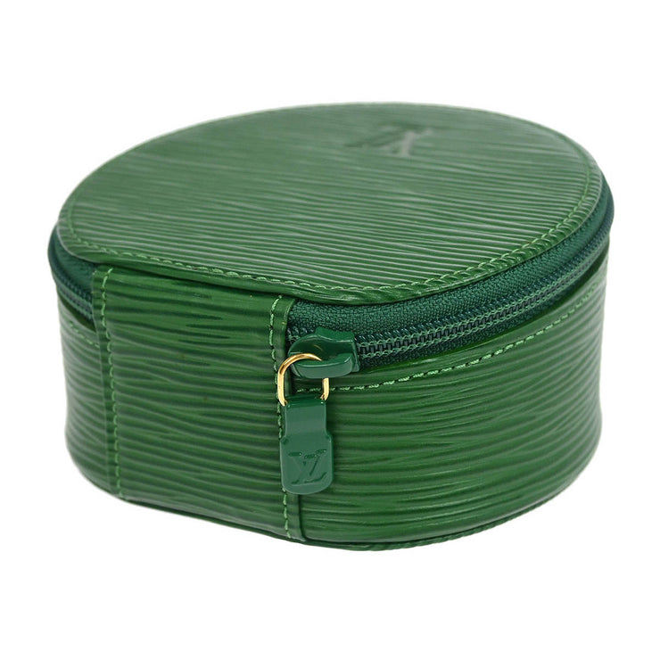 Louis Vuitton Green Epi Ecrin Bijou 10 Jewelry Case Pouch M48214 115772