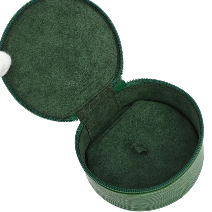 Louis Vuitton Green Epi Ecrin Bijou 10 Jewelry Case Pouch M48214 115772