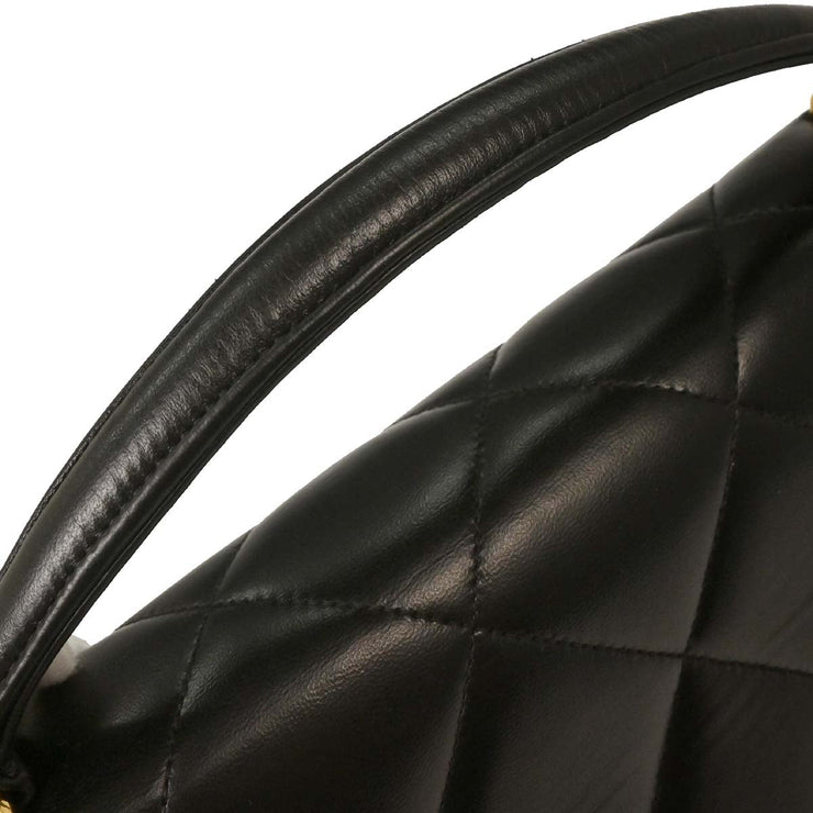 Chanel Black Lambskin Business Briefcase Handbag 115781