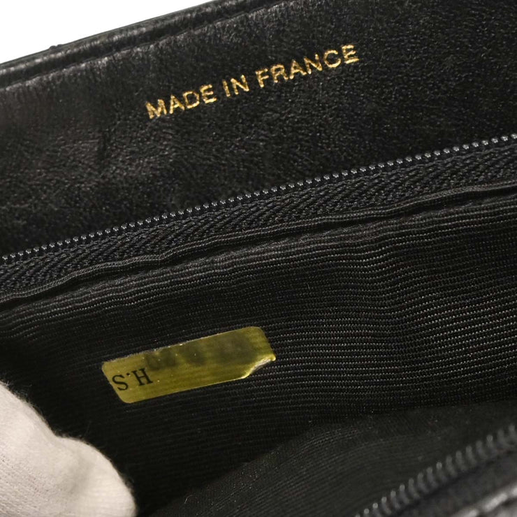 Chanel Black Lambskin Business Briefcase Handbag 115781