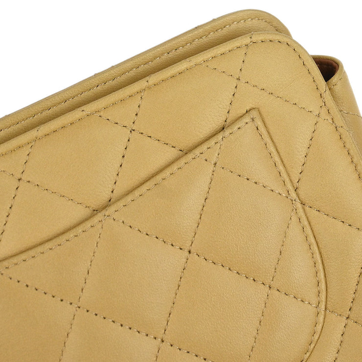 Chanel Beige Lambskin Pouch 115783