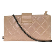 Chanel Beige Calfskin Shoulder Bag 115785
