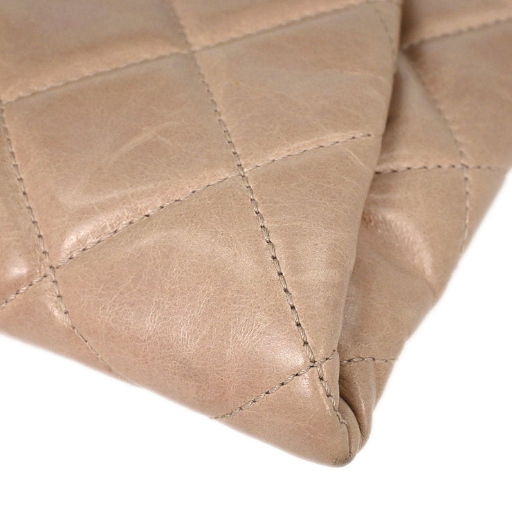 Chanel Beige Calfskin Shoulder Bag 115785
