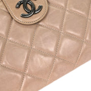 Chanel Beige Calfskin Shoulder Bag 115785