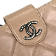 Chanel Beige Calfskin Shoulder Bag 115785