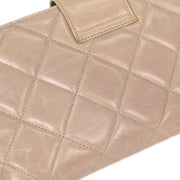 Chanel Beige Calfskin Shoulder Bag 115785
