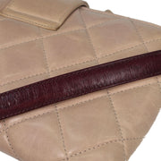 Chanel Beige Calfskin Shoulder Bag 115785
