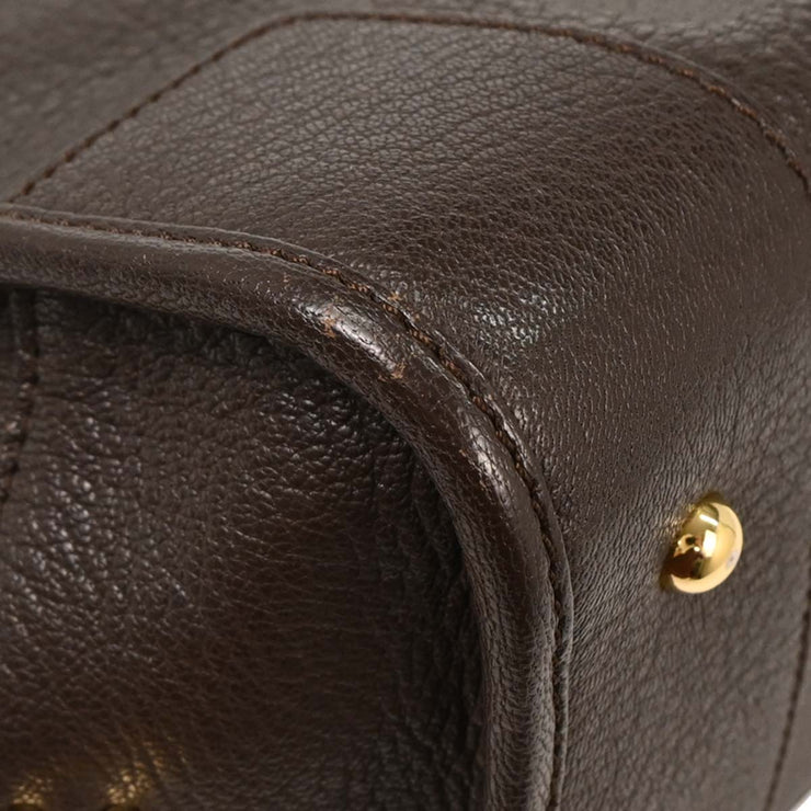 Loewe Brown Amazona 28 Handbag 011111 115789